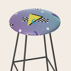 Memphis pattern 59 - 80s / 90s Retro Stool Gallery Image 2
