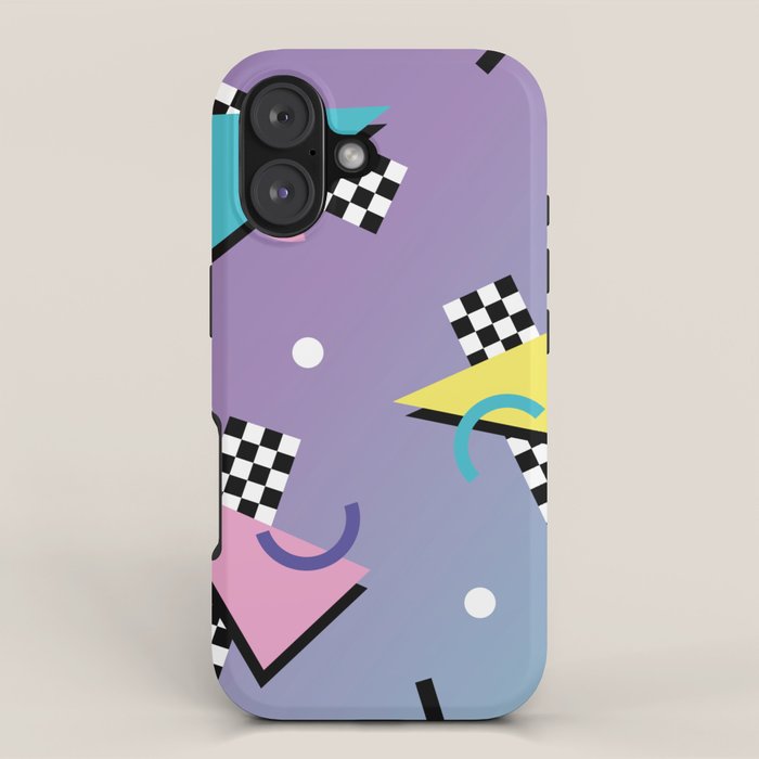 Memphis pattern 59 - 80s / 90s Retro iPhone Case Gallery Image 1