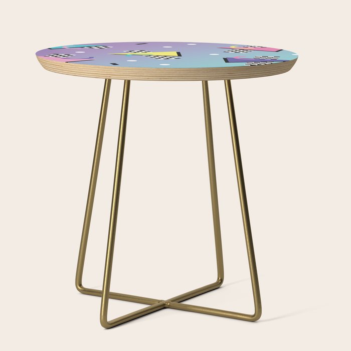 Memphis pattern 59 - 80s / 90s Retro Side Table Gallery Image 1