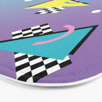 Memphis pattern 59 - 80s / 90s Retro Bath Mat Gallery Image 3