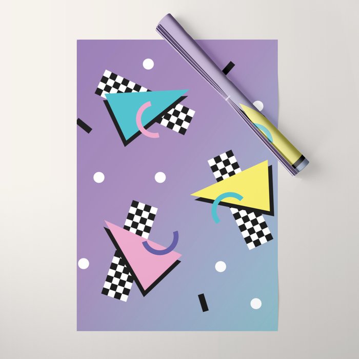 Memphis pattern 59 - 80s / 90s Retro Wrapping Paper Gallery Image 1