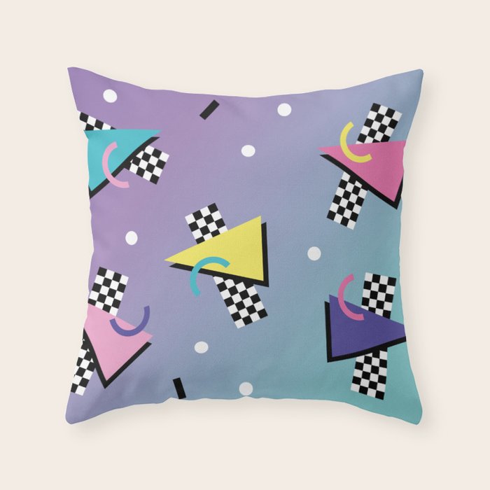 Memphis pattern 59 - 80s / 90s Retro Throw Pillow Gallery Image 6