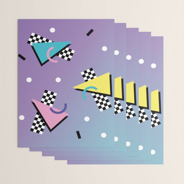 Memphis pattern 59 - 80s / 90s Retro Wrapping Paper Gallery Image 3