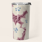 Floral Painted Folk Vase Travel Mug Gallery Image 2