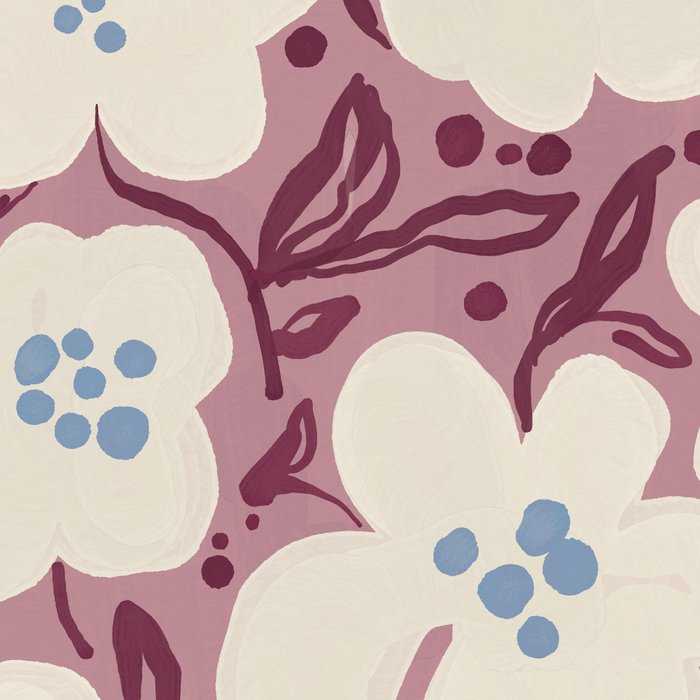 Floral Painted Folk Vase Coffee Mug Gallery Image 2