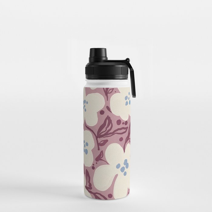 Floral Painted Folk Vase Water Bottle Gallery Image 2