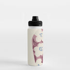 Floral Painted Folk Vase Water Bottle Gallery Image 3