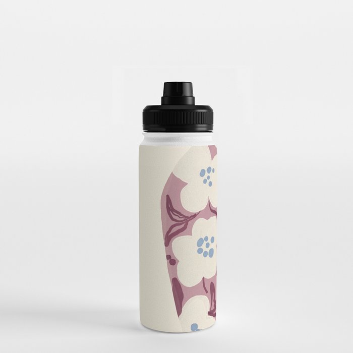 Floral Painted Folk Vase Water Bottle Gallery Image 3