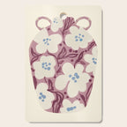 Floral Painted Folk Vase Cutting Board Gallery Image 1