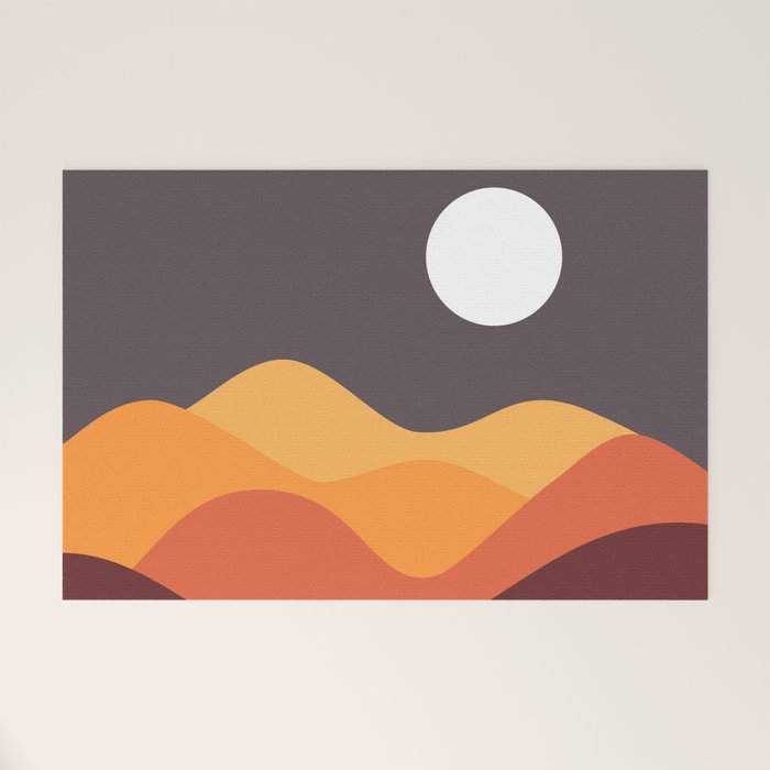 Geometric Landscape 20 Welcome Mat Gallery Image 1