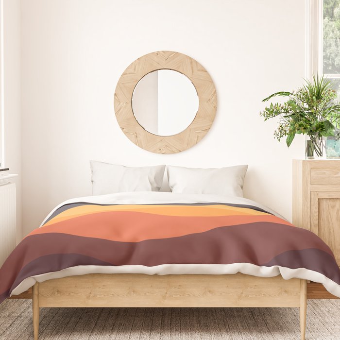 Geometric Landscape 20 Duvet Cover Gallery Image 3