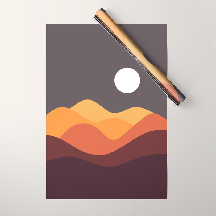 Geometric Landscape 20 Wrapping Paper Gallery Image 1