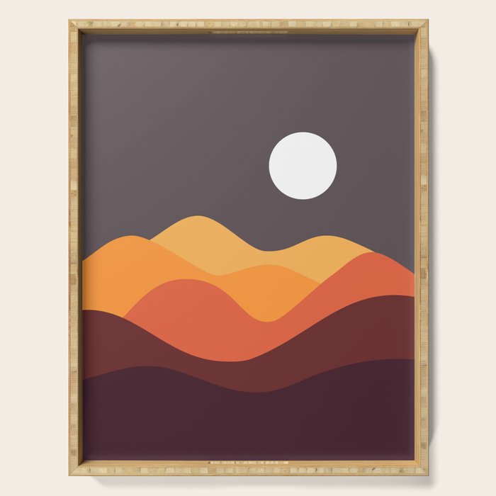 Geometric Landscape 20 Serving Tray Gallery Image 1