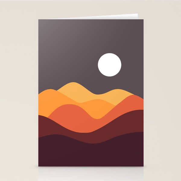 Geometric Landscape 20 Stationery Card Gallery Image 2
