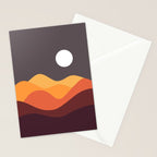 Geometric Landscape 20 Stationery Card Gallery Image 2