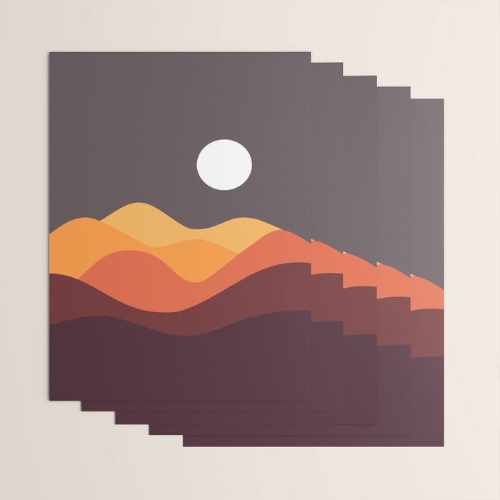Geometric Landscape 20 Wrapping Paper Gallery Image 3