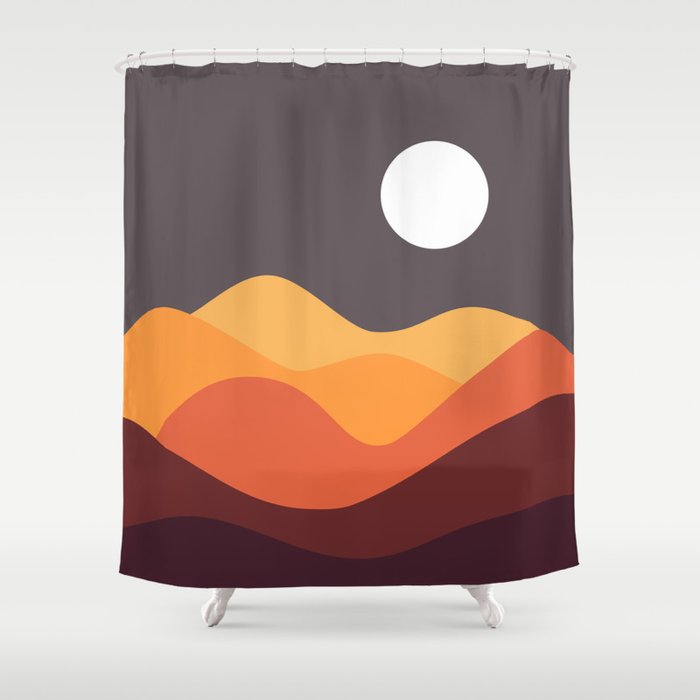 Geometric Landscape 20 Shower Curtain Gallery Image 1