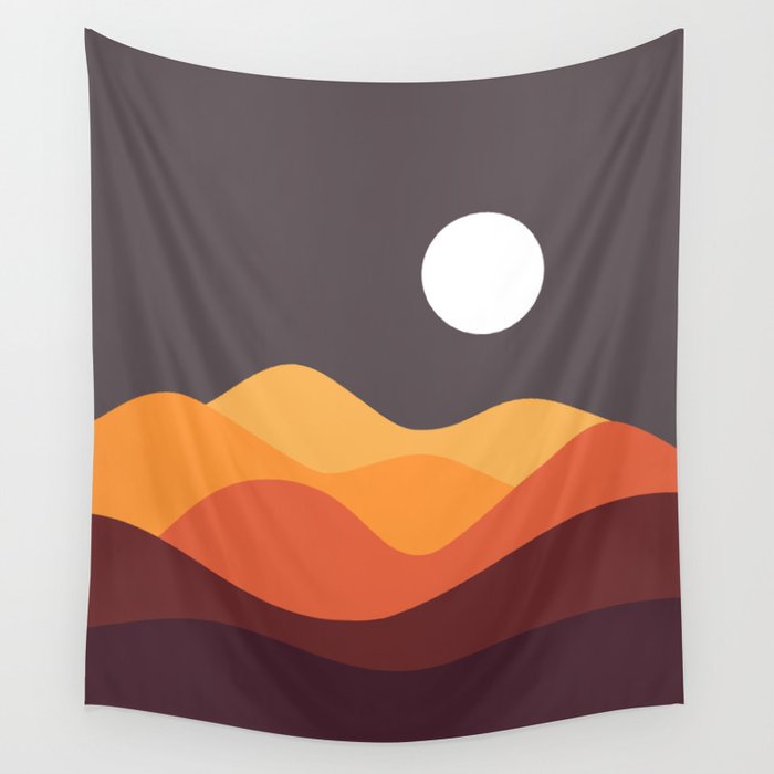 Geometric Landscape 20 Wall Tapestry Gallery Image 4