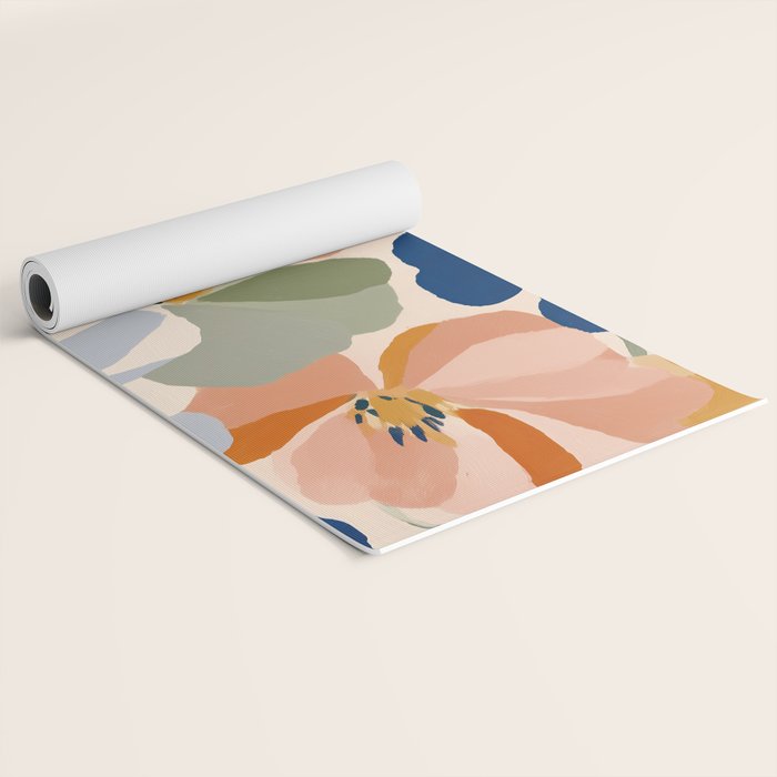 Soft Abstract Floral Garden I Yoga Mat Gallery Image 2