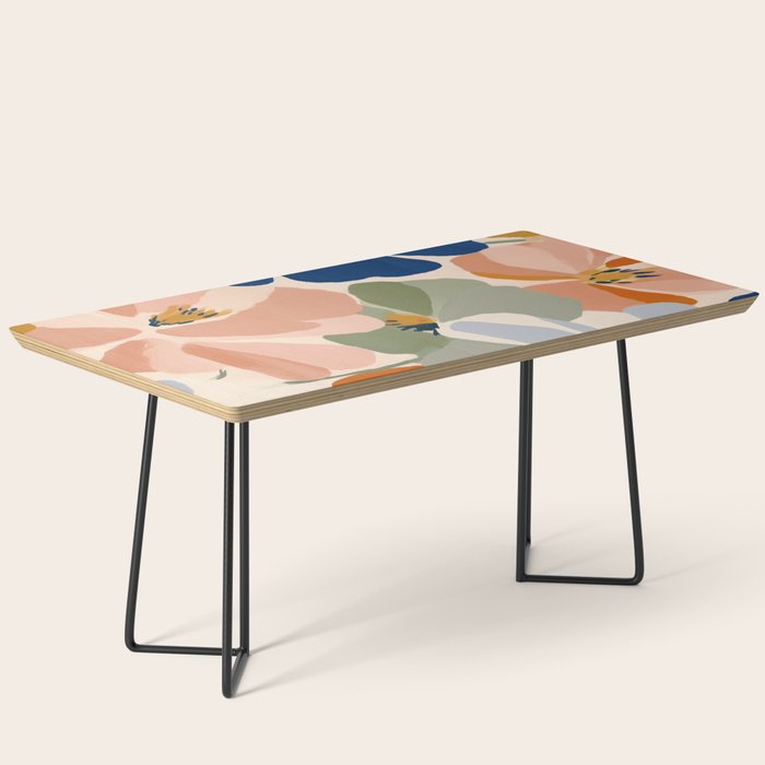 Soft Abstract Floral Garden I Coffee Table Gallery Image 1