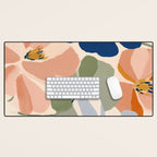 Soft Abstract Floral Garden I Desk Mat Gallery Image 1