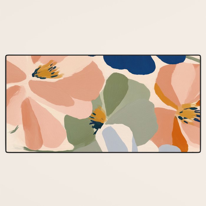 Soft Abstract Floral Garden I Desk Mat Gallery Image 3