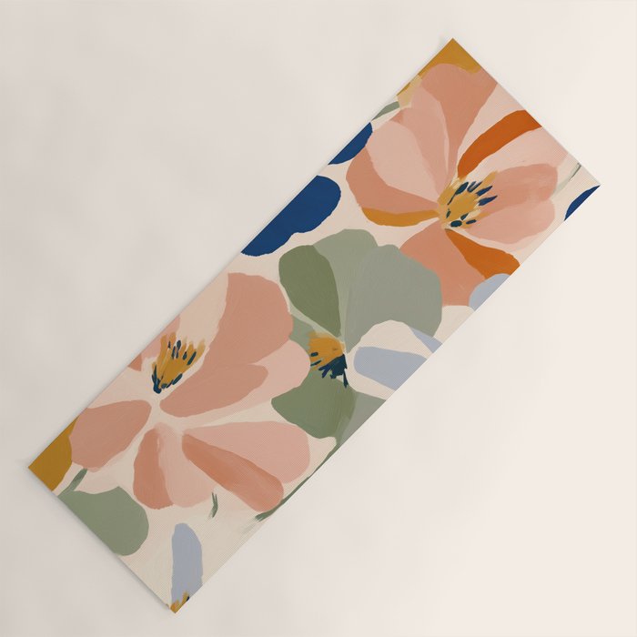 Soft Abstract Floral Garden I Yoga Mat Gallery Image 1