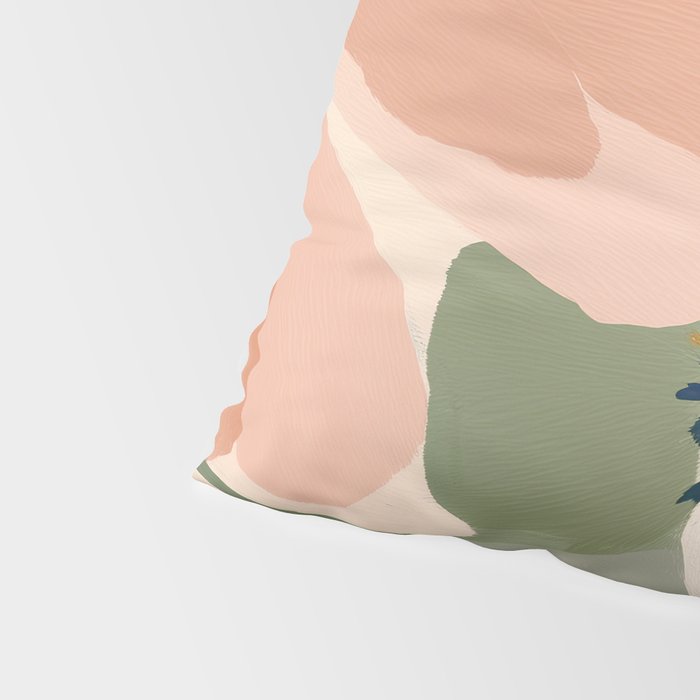 Soft Abstract Floral Garden I Pillow Sham Gallery Image 4