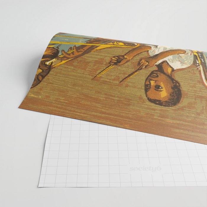 African American Masterpiece 'Harlem Musicians' WPA musical painting by Elizabeth Olds Wrapping Paper Gallery Image 2