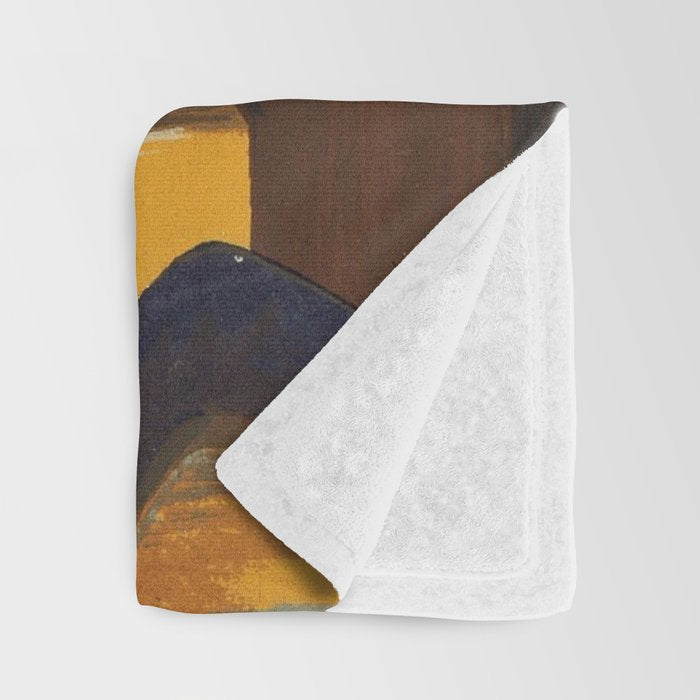 African American Masterpiece 'Harlem Musicians' WPA musical painting by Elizabeth Olds Throw Blanket Gallery Image 3