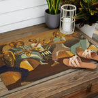 African American Masterpiece 'Harlem Musicians' WPA musical painting by Elizabeth Olds Outdoor Rug Gallery Image 2