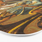 African American Masterpiece 'Harlem Musicians' WPA musical painting by Elizabeth Olds Bath Mat Gallery Image 3