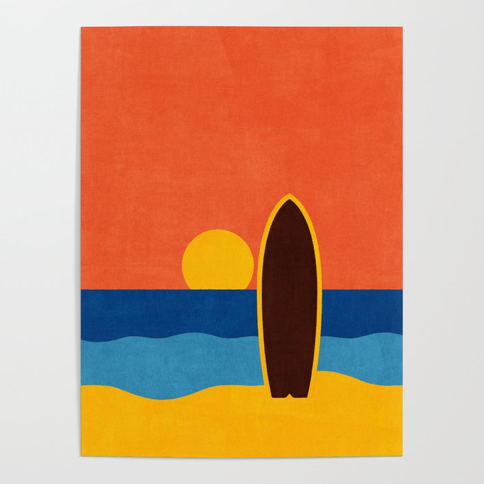 LANDSHAPES - Beach - sunset Poster Gallery Image 4