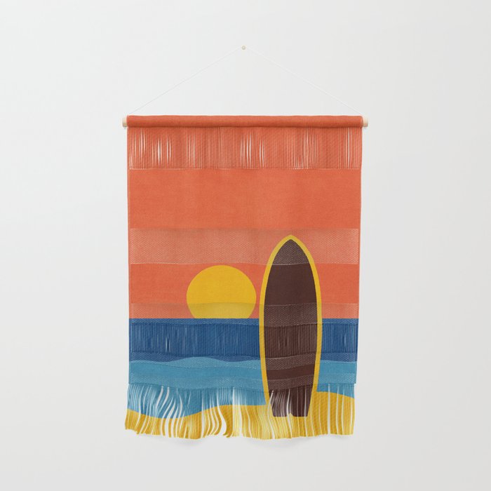 LANDSHAPES - Beach - sunset Wall Hanging Gallery Image 1