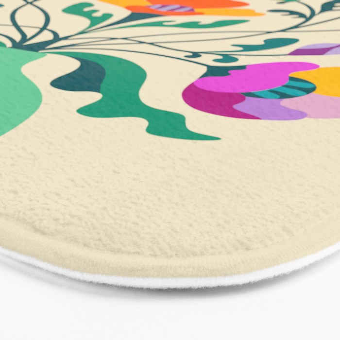 Modern Poppies Bath Mat Gallery Image 3