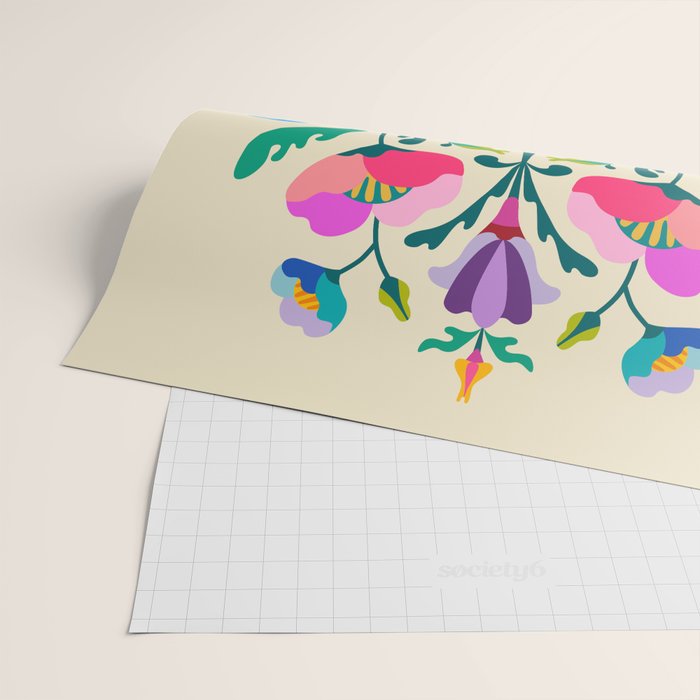 Modern Poppies Wrapping Paper Gallery Image 2