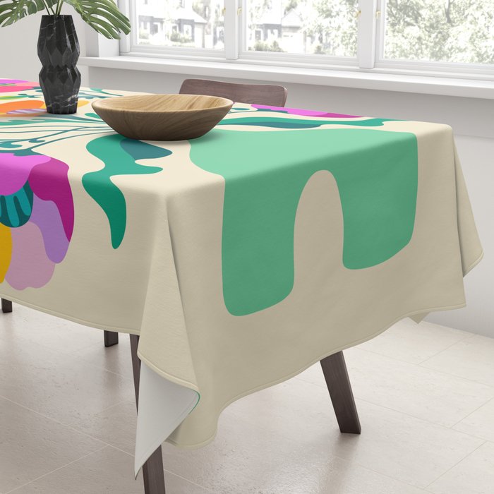 Modern Poppies Tablecloth Gallery Image 3