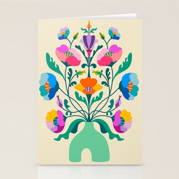 Modern Poppies Stationery Card Gallery Image 2