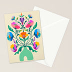 Modern Poppies Stationery Card Gallery Image 2