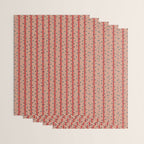 Festive Berries / Red, Beige & Blue Wrapping Paper Gallery Image 3
