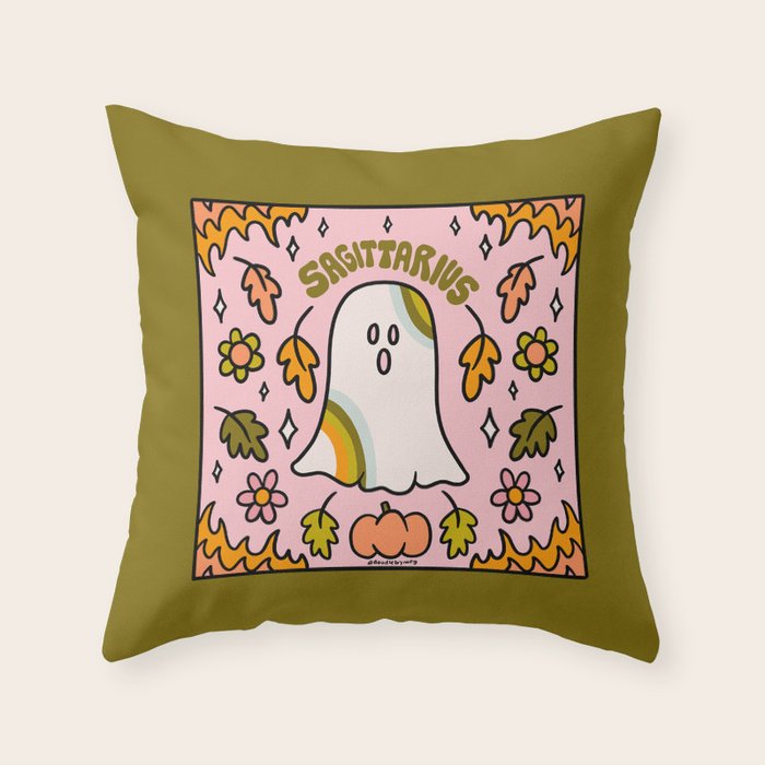 Sagittarius Ghost Throw Pillow Gallery Image 6