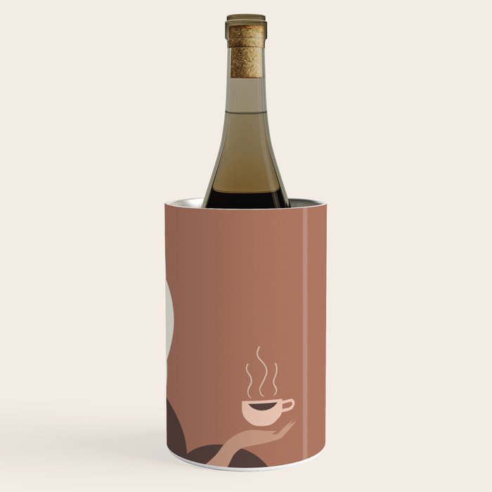 Coffee Hour Inspired by PANTONE 17 1230 Mocha Mousse Wine Chiller Gallery Image 1