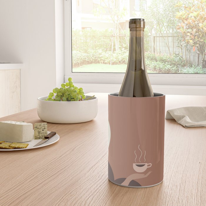 Coffee Hour Inspired by PANTONE 17 1230 Mocha Mousse Wine Chiller Gallery Image 4