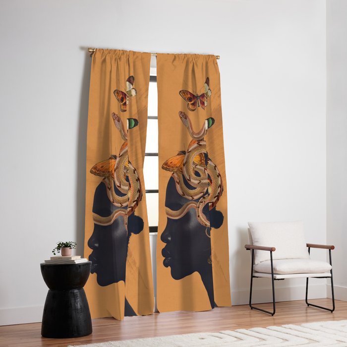 Snake and Butterflies Window Curtain Gallery Image 6