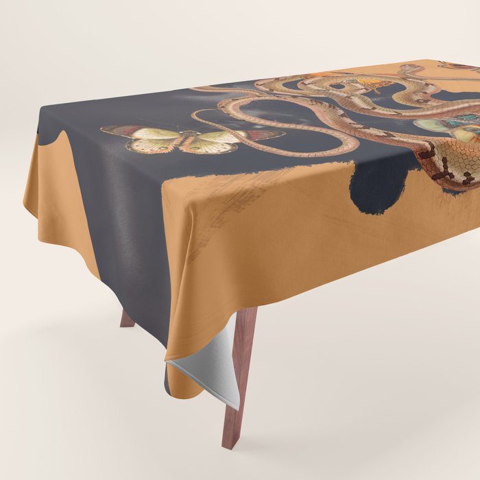 Snake and Butterflies Tablecloth Gallery Image 1