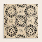 Vintage Sun Wood Wall Art Gallery Image 1