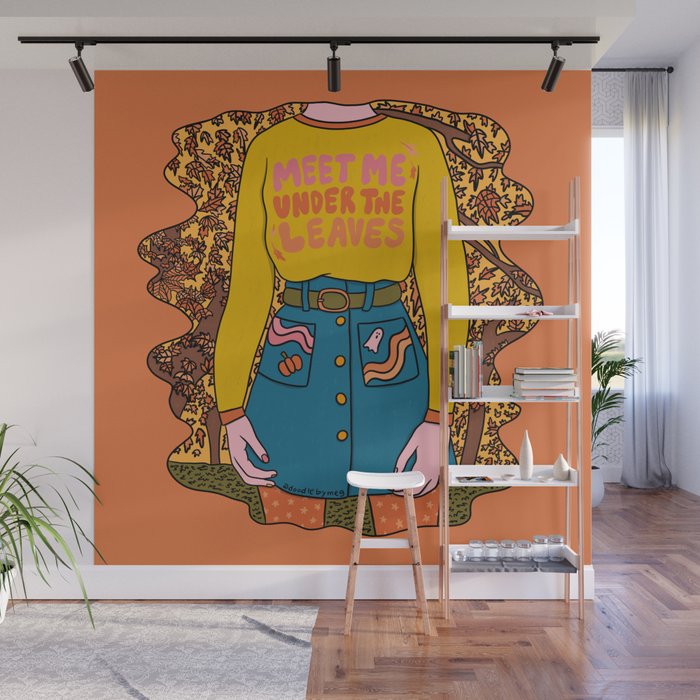 Meet Me Under the Leaves Wall Mural Gallery Image 1