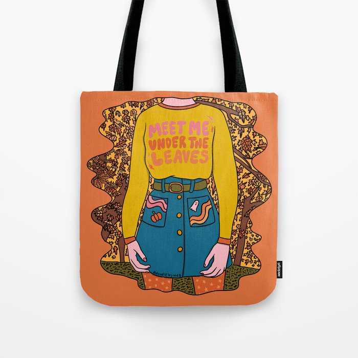 Meet Me Under the Leaves Tote Bag Gallery Image 1