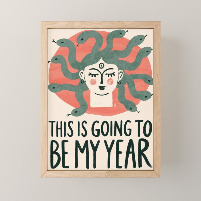 Medusa - this is going to be my year Mini Art Print Gallery Image 1