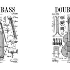 Double Bass Player Bassist Musical Instrument Vintage Patent Coffee Mug Gallery Image 2